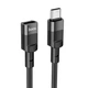 Кабель подовжувач HOCO U107 Type-C Male to Type-C Female USB2.0 extension cable(L=1.2m) Black - зображення 1