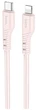 USB Кабель Hoco X97 Crystal Color Type-C to Lightning 3A 20W 1m Light Pink - зображення 1