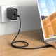 USB Кабель Acefast C6-03 with Display Type-C to Type-C 5A 100W 2m Black - изображение 3
