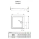 Душовий піддон Radaway Doros C Compact 800x800x115 Білий (SDRC8080 05) - изображение 2