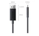 Кабель UGREEN Type-C — DP1.4, адаптер Thunderbolt 4/5, конвертер USB-C, кабель для зеркального отображения экрана 8K60/2K360Hz для ноутбуков Mac и внешних мониторов, 1 м - изображение 14