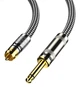 Аудіокабель ZHENWEI Jack 6.35 мм - RCA, 3 м - зображення 2