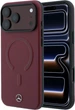 Etui Mercedes Leather 3D MagSafe do Apple iPhone 18 Pro / 17 Pro Burgundowe (3666339651749) - obraz 1