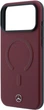 Etui Mercedes Leather 3D MagSafe do Apple iPhone 18 Pro / 17 Pro Burgundowe (3666339651749) - obraz 5