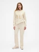 Спортивные штаны на флисе женские GAP 595609008 XL Молочные (1162223242) - изображение 3