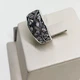 Кольцо серебряное с фианитами "Веточка" 18,5 5,1 г - изображение 4