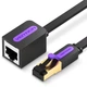 Подовжувач мережевого кабелю Vention CAT 7 SFTP Ethernet 1 м Black RJ-45 - RJ-45, 8 жил (ICBBF) - зображення 1