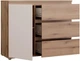 Комод Frisco Collet 1 дверь/3 ящика 115.7х41.3х92.7 см Дуб/Песочный (24514-CETK221L) - изображение 3