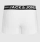 Мужские трусы боксеры Jack & Jones 1 шт, размер S, белые, логотип белый - изображение 2