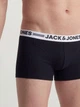 Мужские трусы боксеры Jack & Jones 1 шт, размер S, черные, логотип белый - изображение 5