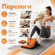 Наклонная фитнес-доска Sport Stretching Plate для растяжки ног и стоп Складная платформа с эспандерами и таймером для фитнеса разминки восстановления - изображение 4