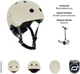 Kask dla dzieci Scoot&Ride z lampką 51-55 cm S-M Jasnoszary (4897033963671) - obraz 2