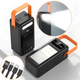 Повербанк 100000 mAh зовнішній акумулятор Power Bank із сонячною батареєю та дисплеєм для телефону 4 USB Type-C з ліхтариком - зображення 13
