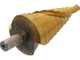 Сверло коническое ступенчатое по металлу 12 ступеней. Ø= 6-38 мм, L= 100/75 мм, для максимальной толщины - 4 мм YATO (YT-44749) - изображение 2