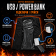 Жилетка 6XL з підігрівом на 9 зон та USB живленням від Power Bank, чорний - зображення 5