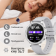 Жіночий смарт-годинник Premium Silver 1,32″ AMOLED, 466×466, Bluetooth 5.3, 100+ спортивних режимів, IP68, 2 ремінці - зображення 5