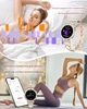 Жіночий смарт-годинник AMOLED 1.19" 390×390, Bluetooth 5.3, дзвінки, пульс, SpO₂, 2 ремінці - зображення 4