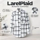 Жіноча сорочка-жакет у клітинку LarelPlaid, біла, розмір 2XL - зображення 1