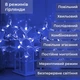Гирлянда штора 3х0,9 м снежинка звезда на 145 LED лампочек светодиодная 10 шт Синий 1733066BL - изображение 6