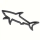 Металлическая 3D-наклейка эмблема Акула Shark на авто мото и гаджеты черная 7.8х3.8 см - изображение 6