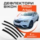 Дефлекторы боковых окон Renault Arkana Рено Аркана с 2020- ветровики - изображение 1