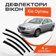 Дефлекторы боковых окон Kia Optima Kиa Оптима 2005-2010 ветровики - изображение 1