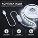 Светодиодная LED COB лента 3 метра, 320 LED на метр с сенсорной кнопкой USB 5V с регулировкой яркости, белый холодный, светильник для подсветки, питание от павербанка, 6000K - изображение 2