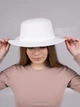 Шляпа фетровая канотье D.Hats цвет белый - изображение 3