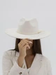 Шляпа федора с полями 9 см D.Hats цвет молочный - изображение 1