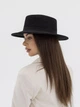 Шляпа шерстяная женская канотье D.Hats цвет черный - изображение 6