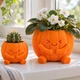 Кашпо Гарбуз для Геловіну (Halloween) 600 мл помаранчеве - зображення 6