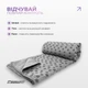 Полотенце для спорта EasyFit Yoga Mat Towel 183×63 см Серый (EF-1933-GY) - изображение 6