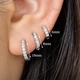 Серьга для уха "Кольцо с камнями" Asteel 6 мм - изображение 2