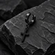 Серьга для уха "Крест" Asteel Чёрный 6 мм - изображение 1