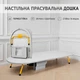 Компактная гладильная раскладная доска с отсеком для хранения утюга HomePlus Сompact, 90х33 см, серая - изображение 4