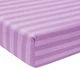 Простирадло на резинці MirSon полуторне 90x190+25 см Stripe 17-0618 Purple Бязь (2200008203818) - зображення 1