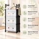 Комод пластиковий WFB04D (42x29x110 см), вузький збірний шафа-органайзер з 3 шухлядами та верхньою полицею - зображення 2