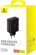 Сетевое зарядное устройство Baseus Cube Pro Fast Charger 2C+U 65W EU Cluster Black (P10152301113-00) - изображение 9