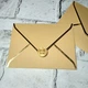 Конверт паперовий подарунковий Gold 12,5х17,4 см Капучино 5-91737 - зображення 1