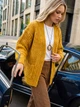 Кардиган вязаный Dressa 77937 размер 44-52 цвет горчичный - изображение 4