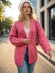 Кардиган вязаный Dressa 77976 размер 44-50 цвет яркий розовый - изображение 2