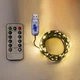 Світлодіодна гірлянда Крапля Роси на зеленому проводі, з USB та пультом Green Wire LED Fairy Lights 20 метрів 200 LED - зображення 6