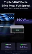 Зарядна станція UGREEN Nexode Pro X783 300Вт настільна GaN 8 портів з дисплеєм - зображення 5