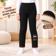 Детские теплые лосины для девочки на флисе, 140 см Черного цвета(NABITU kids leggings) - изображение 1