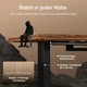 Компьютерный стол JUMMICO, с электрической регулировкой высоты, 160 × 80 см - изображение 8