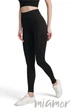 Леггинсы бесшовные в рубчик без пуш-ап GIULIA Leggings RIB model 02 S/M Nero - изображение 1