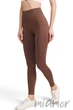 Леггинсы бесшовные в рубчик без пуш-ап GIULIA Leggings RIB model 02 S/M Коричневый - изображение 1