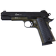 Стартовый пистолет Kuzey 911 black/haki, черные ручки, с доп. магазином (Colt 1911) - изображение 1