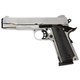 Стартовый пистолет Kuzey 911 engraved matte chrome, черные ручки, с доп. магазином (Colt 1911) - изображение 1