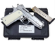 Стартовый пистолет Kuzey 911 SX shiny chrome, белые ручки, с доп. магазином (Colt 1911) - изображение 3